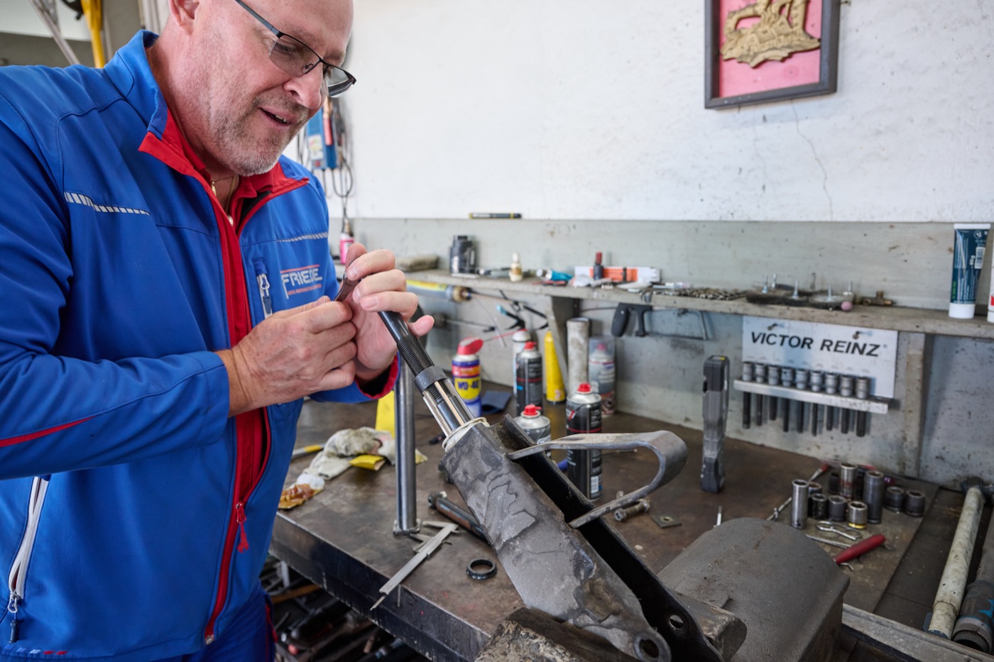 Arbeit an der Werkbank